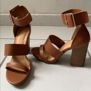 Wild Diva Tan Sandal Heel